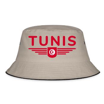 Tunis Design – Pour les amoureux de la capitale - Bob - kaki/noir - Devant