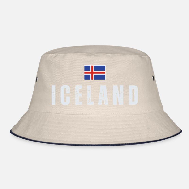 Icelandic Pride, Isländische Flagge Bucket Hat