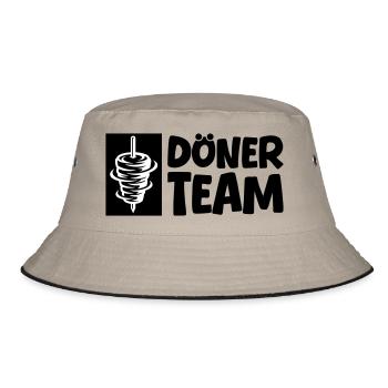 Döner Team - Bucket Hat - Khaki/Schwarz - Vorne