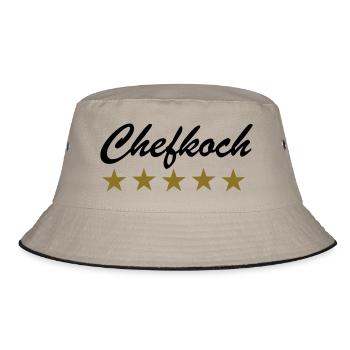 Chefkoch - Bucket Hat - Khaki/Schwarz - Vorne
