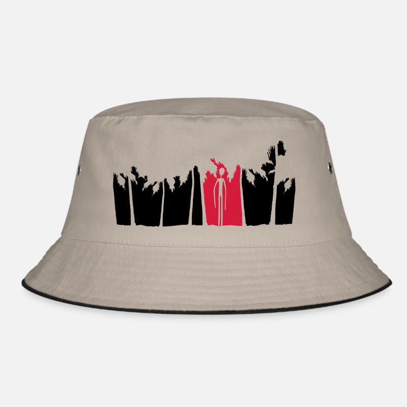 palmen urlaub insel schwarzer alien mann lange arm Bucket Hat