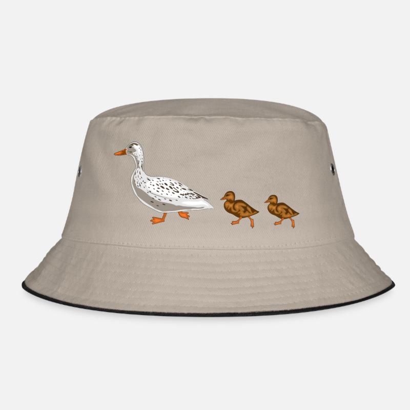 duck - Bucket Hat - khaki/black