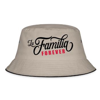 la familia forever - Bucket Hat - Khaki/Schwarz - Vorne