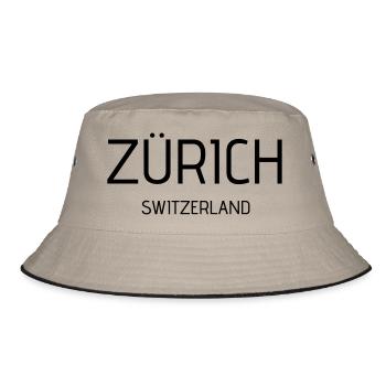 Zürich - Bucket Hat - Khaki/Schwarz - Vorne