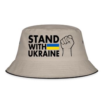 stand with ukraine - Bob - kaki/noir - Devant