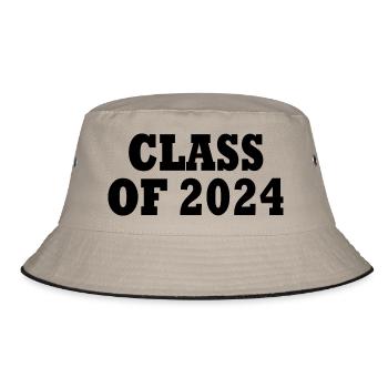 Class of 2024 - Bucket Hat - khaki/black - Front