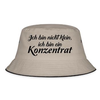 Konzentrat - Bucket Hat - Khaki/Schwarz - Vorne
