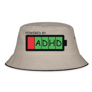 ADHS - Bucket Hat - Khaki/Schwarz - Vorne