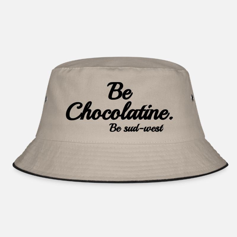 Sei schokolatine - Bucket Hat - Khaki/Schwarz
