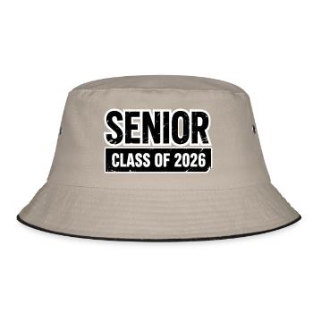 SENIOR CLASS OF 2026 Proud Graduates - Bucket Hat - khaki/black - Front