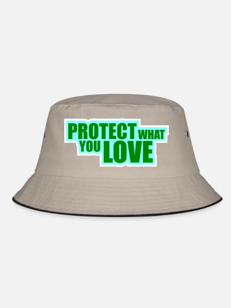 Déclaration de protection de la nature Protéger ce que vous aimez Logo de la Déclaration de Protection de la Nature - Bob - kaki/noir - Devant