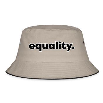 Equality - Bucket Hat - khaki/black - Front