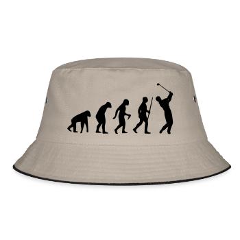 GOLF EVOLUTION - Bucket Hat - khaki/black - Front