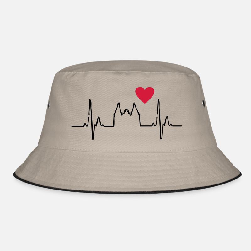 Lübeck - Bucket Hat - Khaki/Schwarz