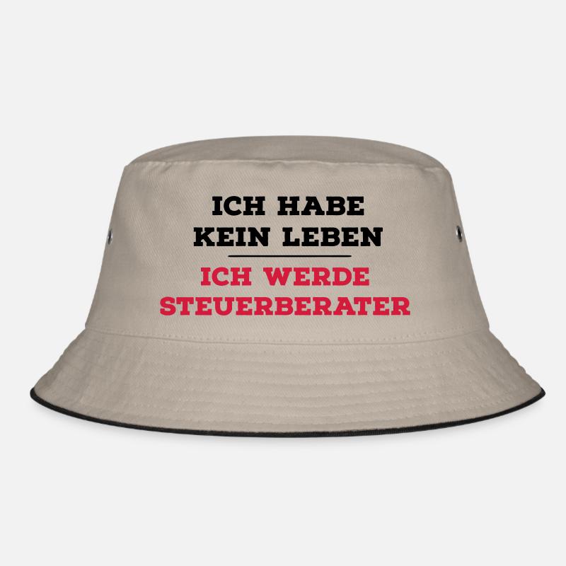 Steuerberater - Bucket Hat - Khaki/Schwarz