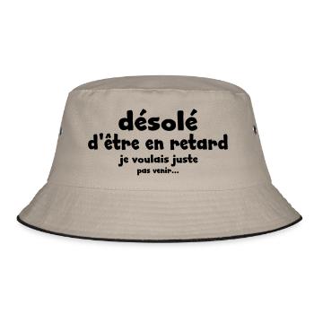désolé d'être en retard - Bob - kaki/noir - Devant