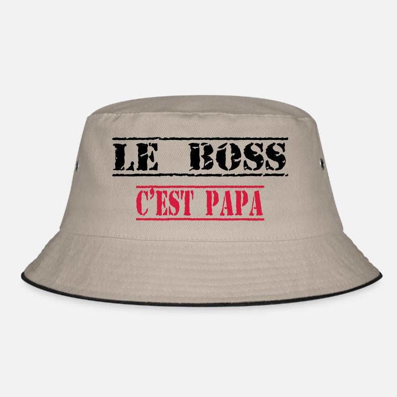 Le boss c'est papa - Bob - kaki/noir