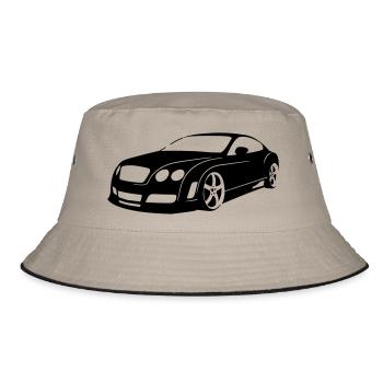 Bentley Continental GT - Bucket Hat - Khaki/Schwarz - Vorne