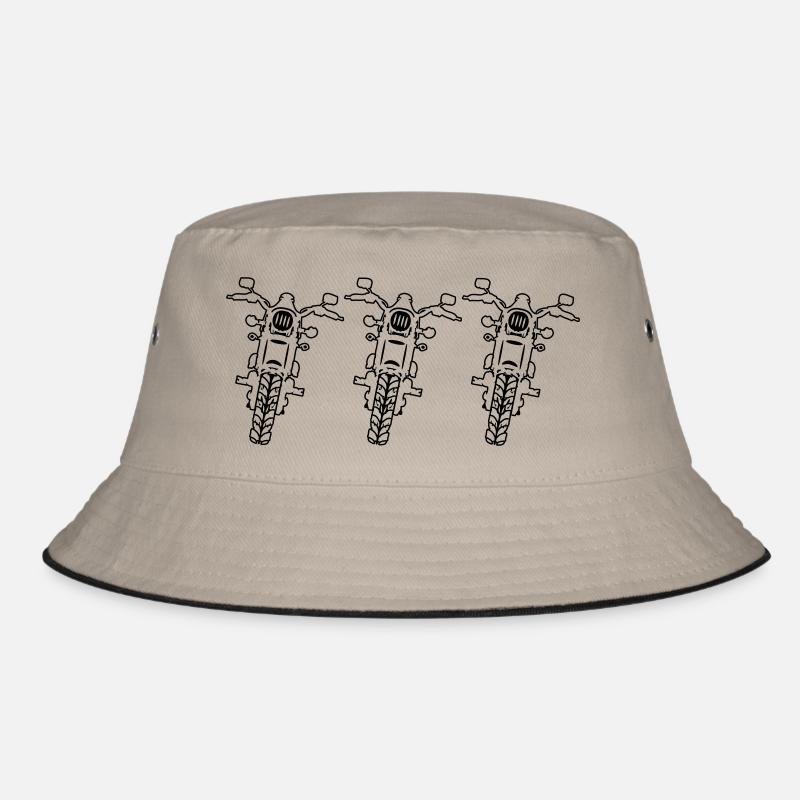terrain motorcycles - Bucket Hat - khaki/black