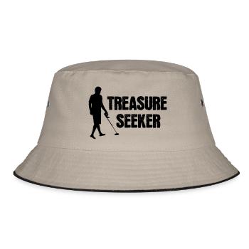 Treasure seeker - Bucket Hat - khaki/black - Front