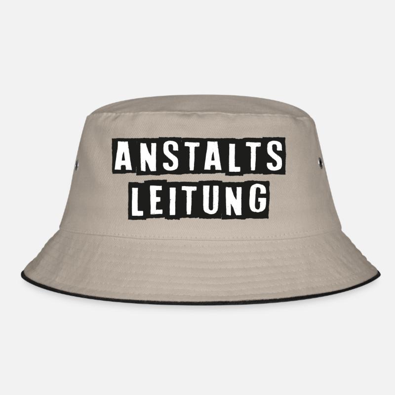Anstaltsleitung - Bucket Hat - Khaki/Schwarz