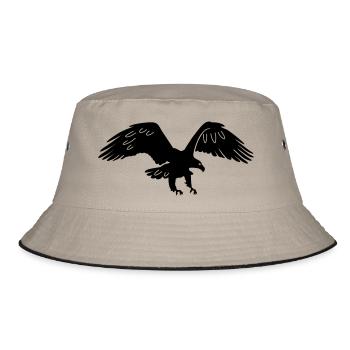 eagle - Bucket Hat - khaki/black - Front