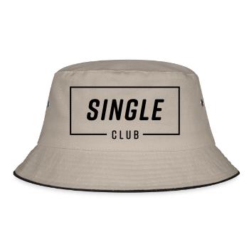 Single Club - Bucket Hat - Khaki/Schwarz - Vorne