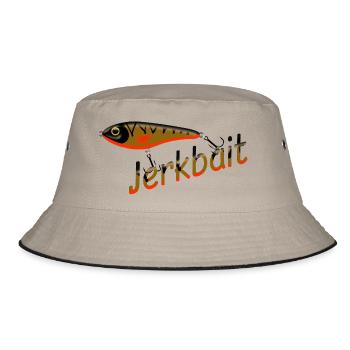 Jerkbait - Bucket Hat - khaki/black - Front
