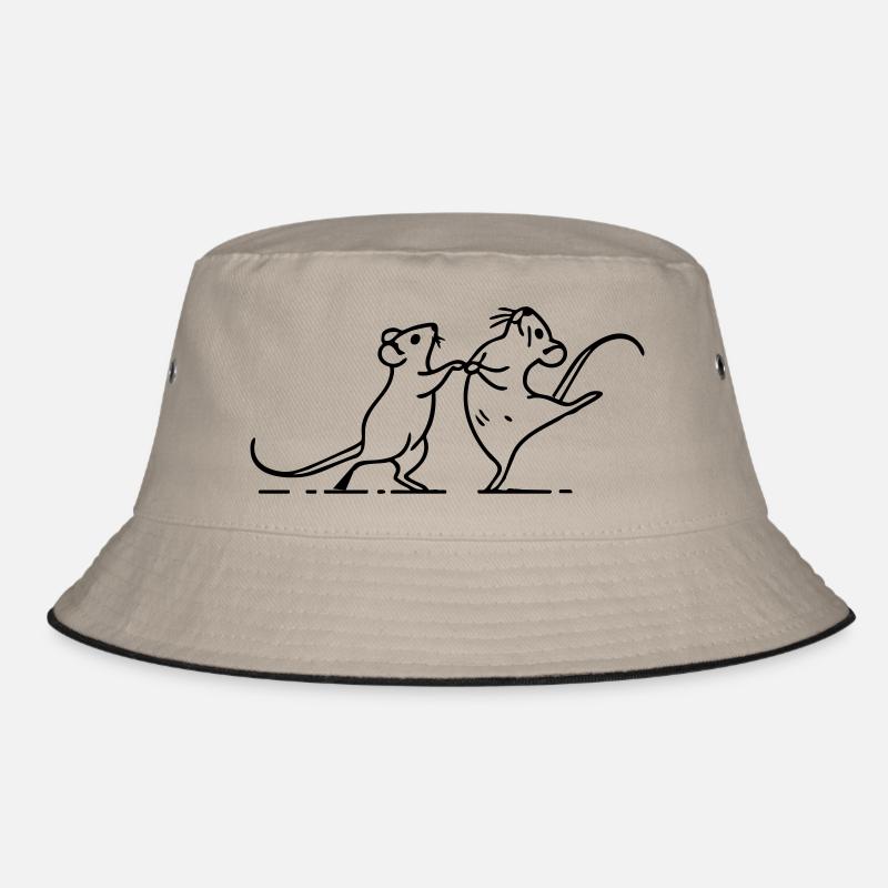 dancing white mice Bucket Hat