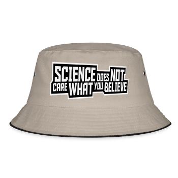 La science se moque de ce que vous croyez Logo des faits - Bob - kaki/noir - Devant