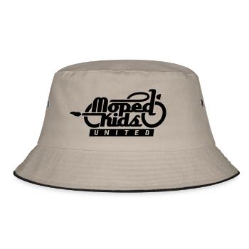 Moped Kids United - Bucket Hat - Khaki/Schwarz - Vorne