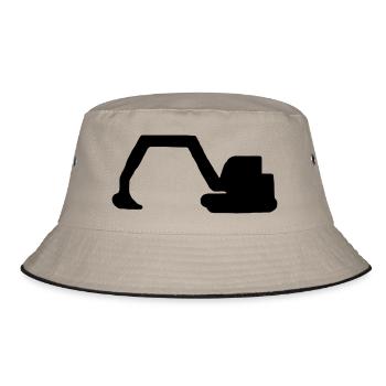 excavator - Bucket Hat - khaki/black - Front