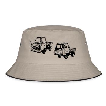 Multicar M22 M25 M26 - Bucket Hat - Khaki/Schwarz - Vorne