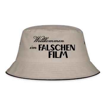 falscher Film - Bucket Hat - Khaki/Schwarz - Vorne