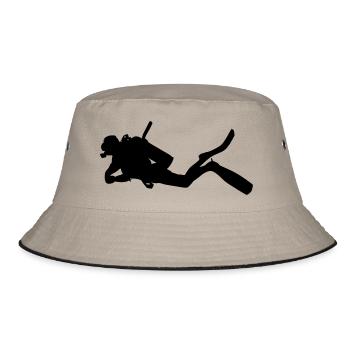 Diver - Bucket Hat - khaki/black - Front