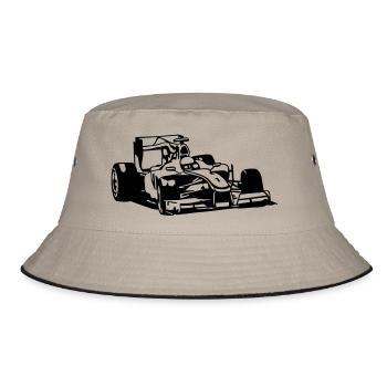 1c - Bucket Hat - Khaki/Schwarz - Vorne