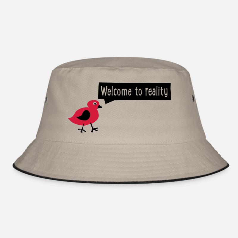 lustig - Bucket Hat - Khaki/Schwarz