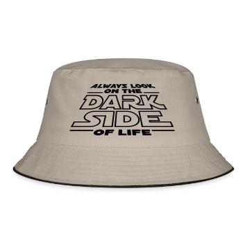 Always look on the dark side of life - Bucket Hat - khaki/black - Front