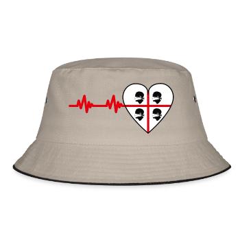 4 Mori Masked Pulse - Bucket Hat - khaki/black - Front