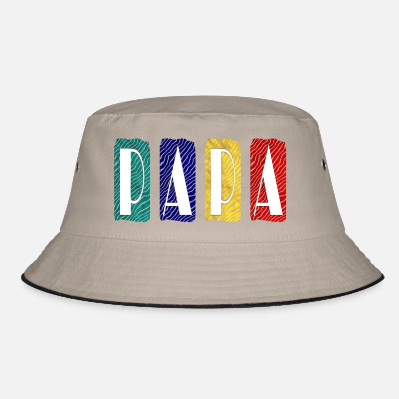 PAPA Zebra Farbpanel Bucket Hat