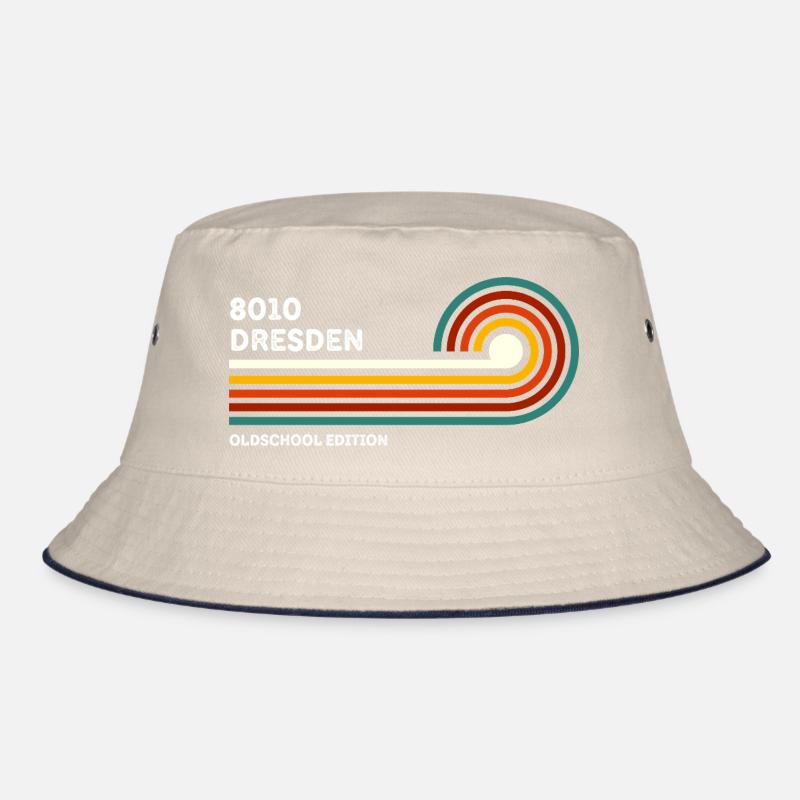 Dresden Retro Shirt 8010 Zip Code Vintage Bucket Hat
