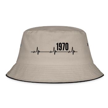 1970 Gift 1970 Retro 1970's Original 1970's Vintage - Bucket Hat - khaki/black - Front