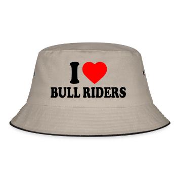 I love bull riders - Bob - kaki/noir - Devant