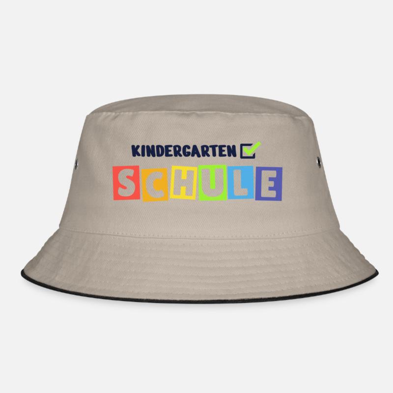 Kindergarten Check Schule Bucket Hat