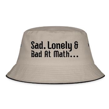 sad, lonely and bad at math - Bob - kaki/noir - Devant
