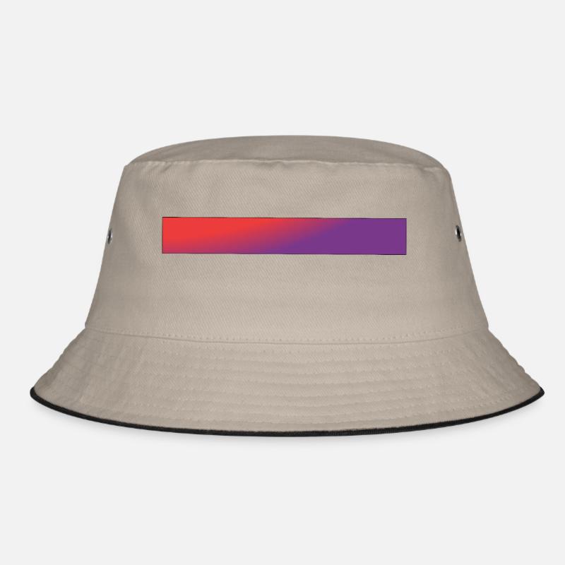 Red & Purple Gradient Bars Bucket Hat