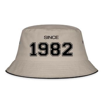 Geburtstagsgeschenk 1982 - Bucket Hat - Khaki/Schwarz - Vorne
