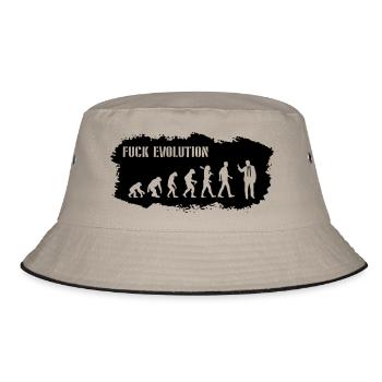 Evolution of Badass - Bucket Hat - Khaki/Schwarz - Vorne