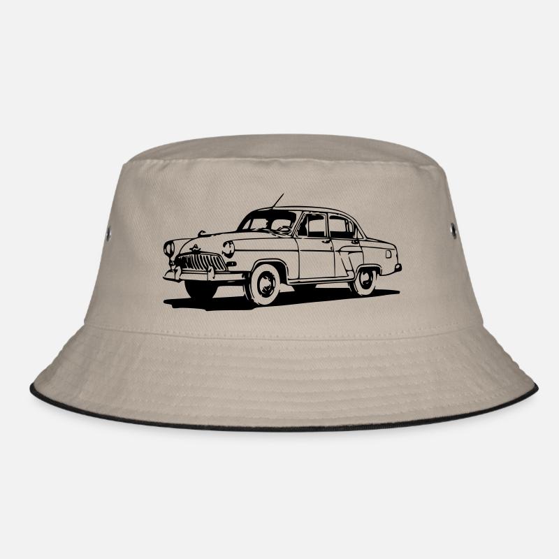 molumen-GAZ-21-2 - Bucket Hat - Khaki/Schwarz