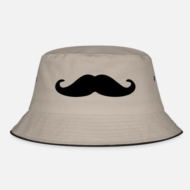Moustache Bucket Hat